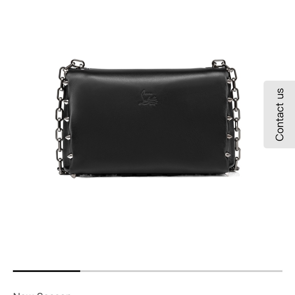 Christian Louboutin Black Studded Clutch - Picture 7 of 8